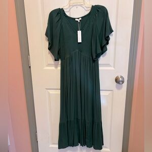 Baltic Born Smocked Midi Dress Medium